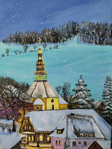 Seiffener Bergkirche im Winter